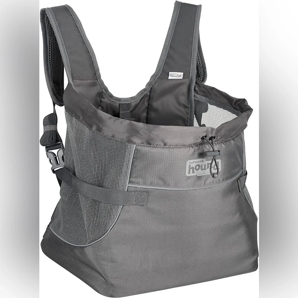 Outward Hound PupPak Dog Front Carrier, Small, Grey 10 pounds